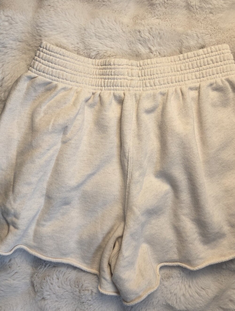 aerie Cream Soft Lounge Athletic Shorts